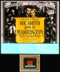 7c032 MR. SMITH GOES TO WASHINGTON glass slide '39 Frank Capra, James Stewart & Jean Arthur!