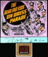 7c041 ON DRESS PARADE glass slide '39 Billy Halop & the Dead End Kids in military uniforms!