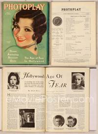 7c070 PHOTOPLAY magazine July 1931, artwork portrait of pretty Claudette Colbert by Earl Christy!