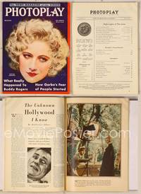 7c078 PHOTOPLAY magazine March 1932, great artwork portrait of Miriam Hopkins by Earl Christy!