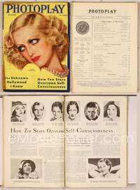 7c073 PHOTOPLAY magazine October 1931, artwork of sexy blonde Joan Crawford by Earl Christy!