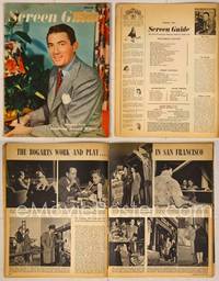 7c117 SCREEN GUIDE magazine March 1947, close portrait of Academy Award 'winner' Gregory Peck!