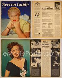 7c115 SCREEN GUIDE magazine October 1946, close portrait of Joan Caulfield by Budd Fraker!
