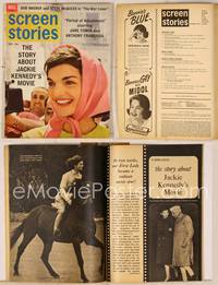 7c098 SCREEN STORIES magazine December 1962, the story about Jackie Kennedy's movie!