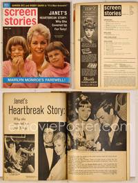 7c097 SCREEN STORIES magazine November 1962, portrait of Janet Leigh with daughters Kelly & Jamie!