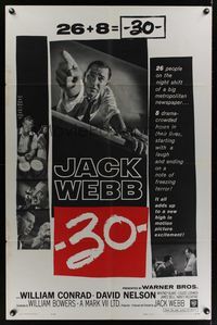 7d007 -30- 1sh '59 Dragnet's Jack Webb is the editor of a major metropolitan newspaper!