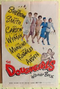 7d245 DOUGHGIRLS 1sh '44 sexy Ann Sheridan, Alexis Smith & Jane Wyman at home during WWII!