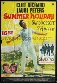 7d879 SUMMER HOLIDAY English 1sh '63 Cliff Richard, Lauri Peters, The Shadows!