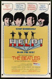 7d398 HELP 1sh '65 great images of The Beatles, John, Paul, George & Ringo, rock & roll classic!