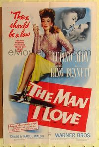 7d583 MAN I LOVE 1sh '47 sexiest smoking bad girl Ida Lupino knows all about men!