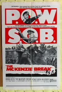7d612 McKENZIE BREAK int'l 1sh '71 Brian Keith in the ultimate World War II escape film!