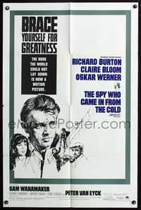 7d859 SPY WHO CAME IN FROM THE COLD 1sh '65 Richard Burton, Claire Bloom, from John Le Carre novel