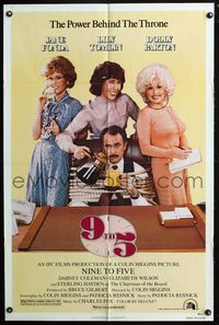 7e009 9 TO 5 1sh '80 great image of Dolly Parton, Jane Fonda, and Lily Tomlin!