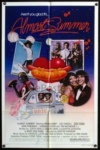 7e025 ALMOST SUMMER style B 1sh '78 Bruno Kirby, Lee Purcell, high school cheerleader sex!