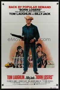 7e100 BORN LOSERS 1sh R74 Tom Laughlin directs and stars as Billy Jack!