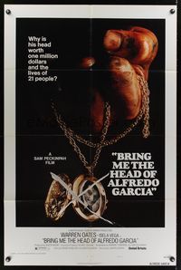 7e119 BRING ME THE HEAD OF ALFREDO GARCIA style A 1sh '74 it's worth one million dollars & 21 lives