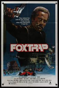 7e272 FOXTRAP 1sh '86 Fred Williamson directs & stars, cool artwork!