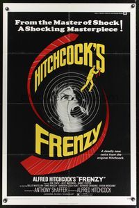 7e274 FRENZY 1sh '72 written by Anthony Shaffer, Alfred Hitchcock's shocking masterpiece!