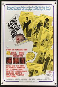 7e311 GUIDE FOR THE MARRIED MAN 1sh '67 written by America's most famous swingers!