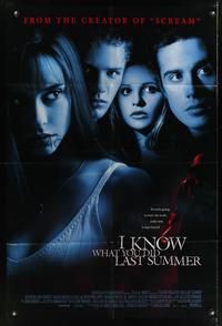 7e395 I KNOW WHAT YOU DID LAST SUMMER DS 1sh '97 Jennifer Love Hewitt, Sarah Michelle Gellar!
