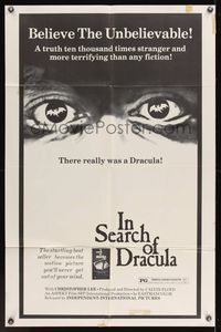 7e412 IN SEARCH OF DRACULA 1sh '75 cool vampire documentary, he really existed!
