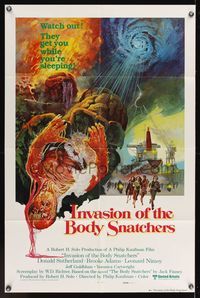 7e426 INVASION OF THE BODY SNATCHERS int'l style C 1sh '78 Kaufman classic remake, creepy art!