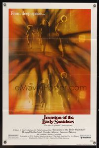 7e425 INVASION OF THE BODY SNATCHERS 1sh '78 Philip Kaufman classic remake of deep space invaders!
