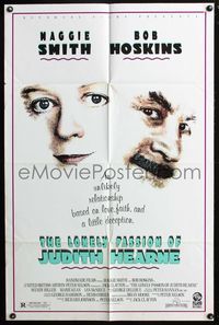 7e505 LONELY PASSION OF JUDITH HEARNE 1sh '87 Jack Clayton, art of Maggie Smith & Bob Hoskins!