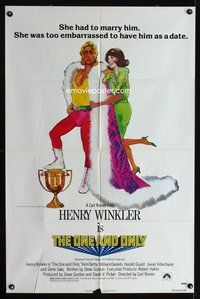 7e694 ONE & ONLY 1sh '78 Kim Darby was too embarrassed to have wrestler Henry Winkler as a date!