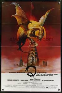 7e735 Q 1sh '82 great Boris Vallejo fantasy artwork of the winged serpent Quetzalcoatl!