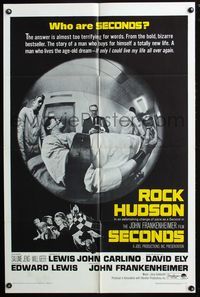 7e782 SECONDS 1sh '66 Rock Hudson buys himself a new life, John Frankenheimer!