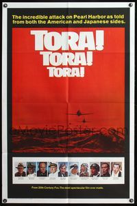 7e913 TORA TORA TORA int'l style B 1sh '70 the re-creation of the incredible attack on Pearl Harbor!