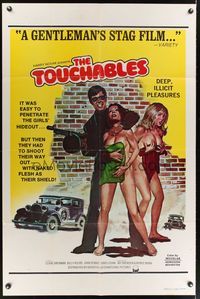 7e915 TOUCHABLES 1sh '61 Claire Brennan, Maureen Bryce, art of gangster & naked female hostages!