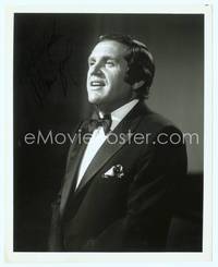 7f013 ALAN KING signed 8x10 still '70s great standing portrait in tuxedo!