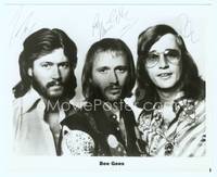 7f020 BEE GEES signed repro 8x10 '70s head & shoulders portrait with signatures from all three!