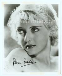 7f021 BETTE DAVIS signed repro 8x10 '70s great close portrait showing her incredible eyes!