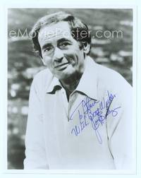 7f058 JOEY BISHOP signed repro 8x10 '70s great close portrait wearing collared shirt!