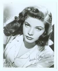 7f070 LAUREN BACALL signed repro 8x10 still '70s most sultry close up portrait with great hair!