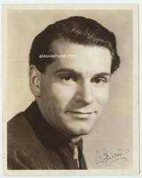 7f072 LAURENCE OLIVIER signed deluxe 8x10 still '30s great young head & shoulders portrait!