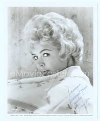 7f095 SANDRA DEE signed 8x10 still '61 great close portrait looking over her shoulder!