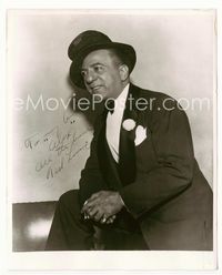 7f106 TED LEWIS signed 8x10 '50s great close portrait in tuxedo with rumpled hat!