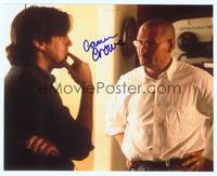7f127 CAMERON CROWE signed color repro 8x10 '01 close up standing on set with finger in mouth!