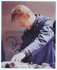 7f132 DAVID CARUSO signed color repro 8x10 '00s great close up performing an autopsy on CSI!
