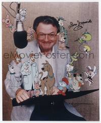 7f139 DON MESSICK signed color repro 8x10 still '89 portrait with Hanna-Barbera cartoon characters!