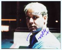7f202 RUSSELL CROWE signed color repro 8x10 '02 close up head & shoulders portrait in spotlight!