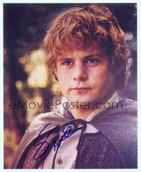 7f203 SEAN ASTIN signed color repro 8x10 '00s close up in costume from Lord of the Rings!