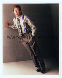 7f207 TIM ALLEN signed color repro 8x10 '00s great full-length portrait leaning against wall!