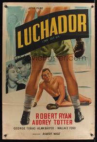 7g072 SET-UP Argentinean R50s art of fallen boxer Robert Ryan in the ring, Robert Wise classic!