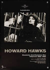 7g043 HOWARD HAWKS FILM FESTIVAL Austrian '95 great c/u of Hepburn & Grant from Bringing Up Baby!