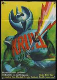 7g052 KRULL East German 23x32 '83 really wild completely different sci-fi artwork by Wengler!